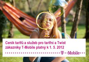 Ceník tarifů a služeb pro tarifní a Twist zákazníky T-Mobile platný k