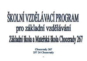 Chocerady Chocerady - 1 -