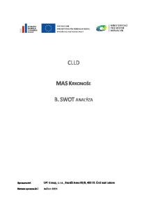 CLLD MAS KRKONOŠE B. SWOT ANALÝZA