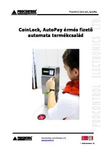 CoinLock, AutoPay érmés fizető automata termékcsalád
