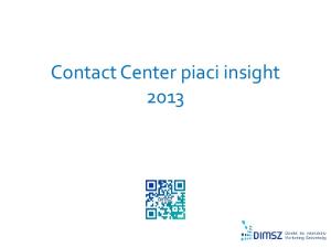 Contact Center piaci insight 2013