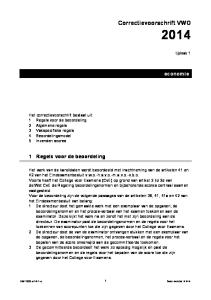 Correctievoorschrift VWO 2014