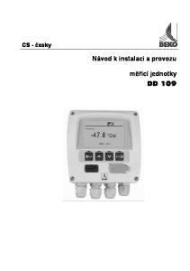 CS - česky. Návod k instalaci a provozu. měřicí jednotky DD 109