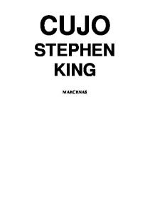 CUJO STEPHEN KING MAECENAS