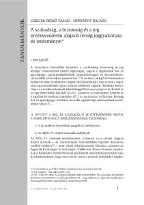 CZIGLER DEZSŐ TAMÁS HORVÁTHY BALÁZS. 1. A Lisszaboni Szerződést megelőző szabályozás