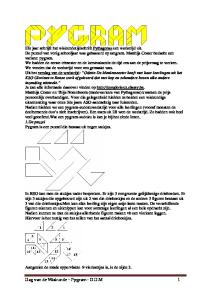 Dag van de Wiskunde Pygram O.D.M 1