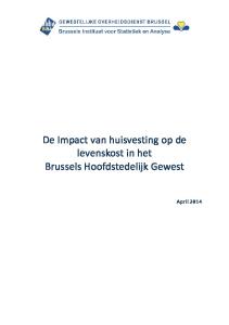 De Impact van huisvesting op de levenskost in het Brussels Hoofdstedelijk Gewest