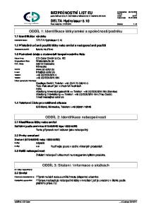 DELTA Hydrolasur 5.10 Číslo materiálu DW