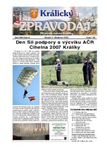 Den Sil podpory a výcviku AČR Cihelna 2007 Králíky