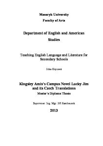 Department of English and American Studies