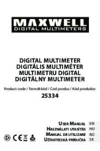 DIGITAL MULTIMETER DIGITÁLIS MULTIMÉTER MULTIMETRU DIGITAL DIGITÁLNY MULTIMETER