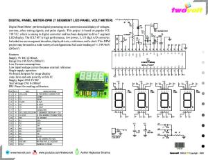 DIGITAL PANEL METER-DPM (7 SEGMENT LED PANEL VOLT METER)