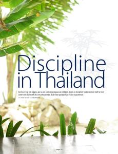 Discipline in Thailand