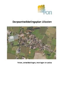 Dorpsontwikkelingsplan Ulicoten