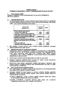 Dotační program Příspěvky na hospodaření v lesích v Moravskoslezském kraji pro rok 2014