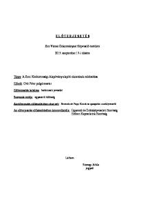 E L Ő T E R J E S Z T É S. Zirc Városi Önkormányzat Képviselő-testülete szeptember 17-i ülésére