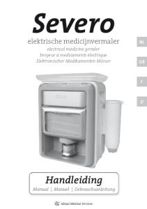elektrische medicijnvermaler electrical medicine grinder broyeur à medicaments électrique Elektronischer Medikamenten Mörser Handleiding