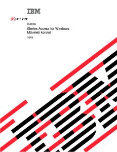 ERserver. iseries Access for Windows Műveleti konzol. iseries V5R3