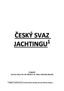 ČESKÝ SVAZ JACHTINGU 1