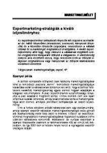 Exportmarketing-stratégiák a kiváló teljesítményhez