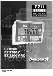 EZ3200V RC. 1. A termékről... 1 Az EZ3200, EZ3200V és EZ3200V RC indikátor jellemzői... 1 MUNKAJELLEMZŐK... 1 KERET