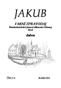 FARNÍ ZPRAVODAJ Římskokatolická farnost děkanství Železný Brod duben