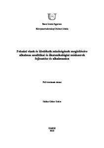 Felszíni vizek és üledékeik minőségének megítélésére alkalmas analitikai és ökotoxikológiai módszerek fejlesztése és alkalmazása