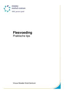 Flesvoeding Praktische tips