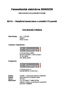 Fotovoltaická elektrárna ROGOZEN