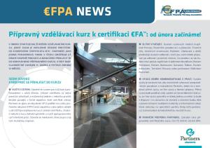 FPA NEWS. Přípravný vzdělávací kurz k certifikaci FA : od února začínáme! SEDM DŮVODŮ ANEB PROČ SE PŘIHLÁSIT DO KURZU