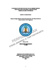 GAMBARAN DUKUNGAN SUAMI DALAM PROSES INISIASI MENYUSUI DINI DI BANGSAL VERLOS KAMER (BERSALIN) RSUD WONOSARI KARYA TULIS ILMIAH