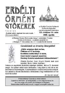 Gondolatok az örmény liturgiából