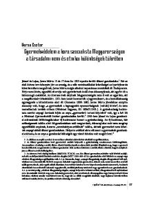 Gyermekvédelem a kora szocialista Magyarországon a társadalmi nemi és etnikai különbségek tükrében