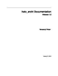 halo_archi Documentation