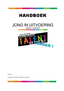 HANDBOEK JONG IN UITVOERING BINDEN & VERBINDEN. In opdracht van Solidez door Marinda van Hierden. Maart 2014