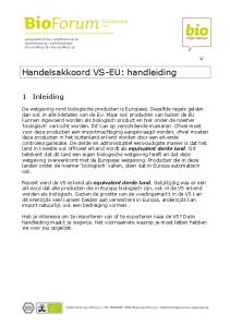 Handelsakkoord VS-EU: handleiding