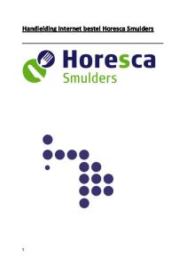 Handleiding Internet bestel Horesca Smulders
