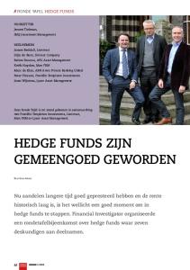 HEDGE FUNDS ZIJN GEMEENGOED GEWORDEN