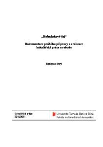 Heřmánkový čaj Dokumentace průběhu přípravy a realizace bakalářské práce a rešerše