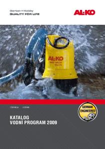 Hier folgt das Titelbild für den wassertechnik katalog 2009