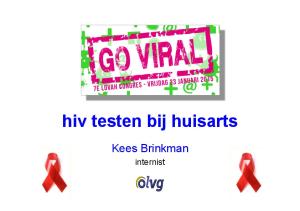 hiv testen bij huisarts