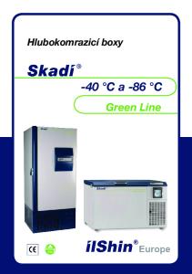 Hlubokomrazicí boxy. -40 C a -86 C. Green Line