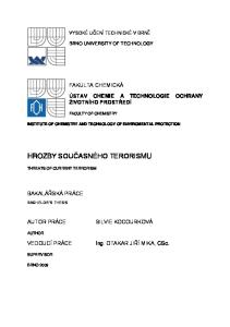 HROZBY SOUČASNÉHO TERORISMU
