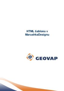 HTML šablona v MarushkaDesignu