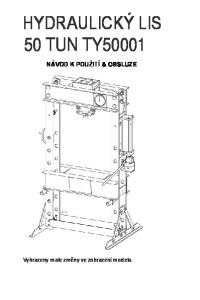 HYDRAULICKÝ LIS 50 TUN TY50001