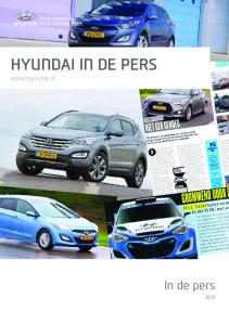 Hyundai in de pers.  In de pers