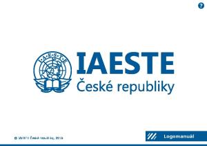 IAESTE České republiky, Logomanuál