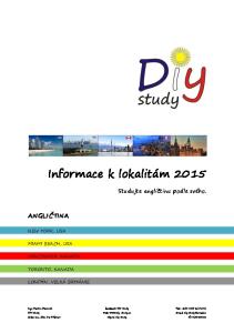 Informace k lokalitám 2015