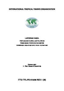 INTERNATIONAL TROPICAL TIMBER ORGANIZATION