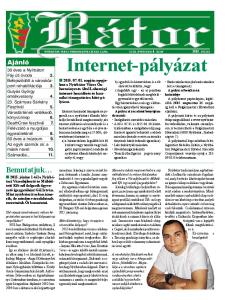 Internet-pályázat. Bemutatjuk. Ajánló